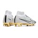 Nike Zoom Mercurial Superfly IX Elite FG White Golden