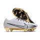 Nike Air Zoom Mercurial Vapor 15 Elite FG Firm Ground White Gold Black