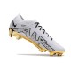 Nike Air Zoom Mercurial Vapor 15 Elite FG Firm Ground White Gold Black