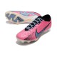 Nike Air Zoom Mercurial Vapor 15 Elite FG Firm Ground Pink Silver