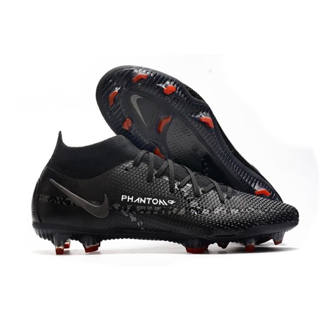 Nike Phantom GT II Elite DF FG Cleats Black DK Smoke Grey Summit White