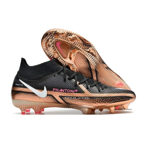 Nike Phantom GT II Elite DF FG Cleats Metallic Copper White Black