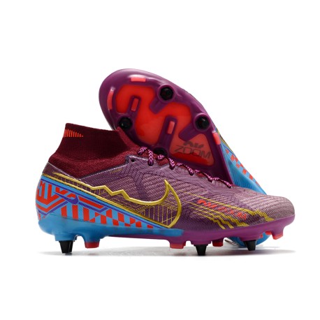 Nike Air Zoom Mercurial Superfly 9 Elite SG KM Dark Beetroot Mtlc Vivid Gold