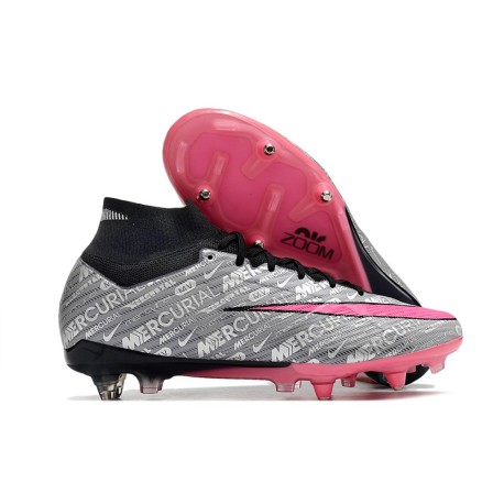 Nike Air Zoom Mercurial Superfly 9 Elite SG Metallic Silver Pink Blast 