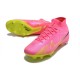 Nike Air Zoom Mercurial Superfly 9 Elite SG Pink Blast Volt Gridiron